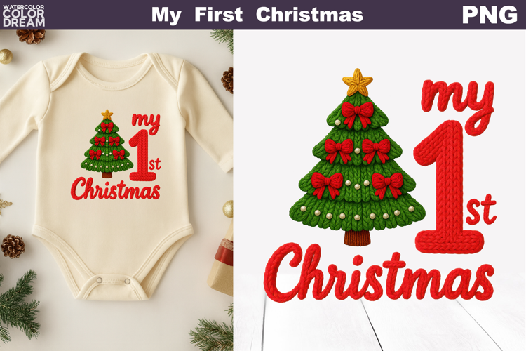 My First Christmas Knitted | My 1st Christmas Tree