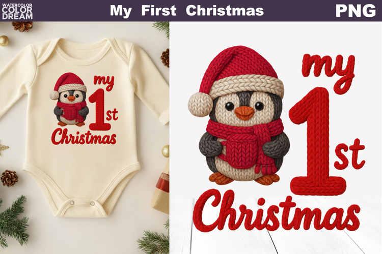 Christmas Penguin Clipart Image 7