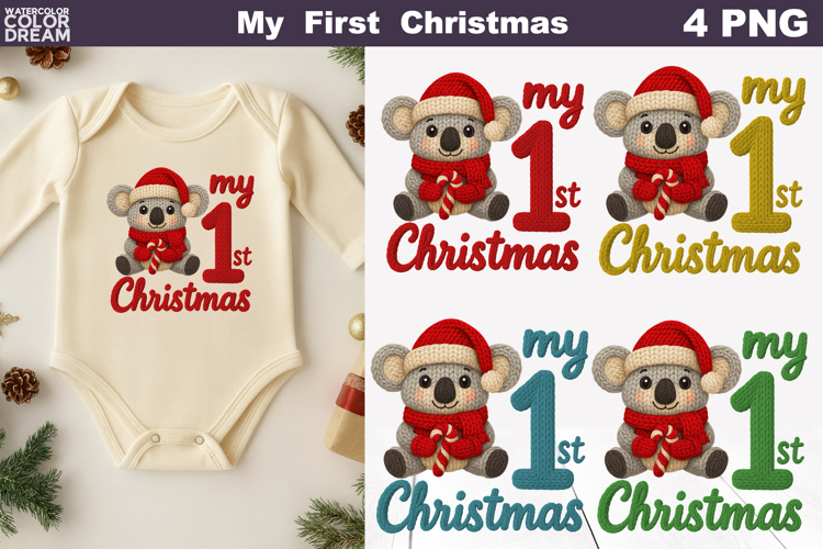 My First Christmas Knitted | My 1st Christmas Koala