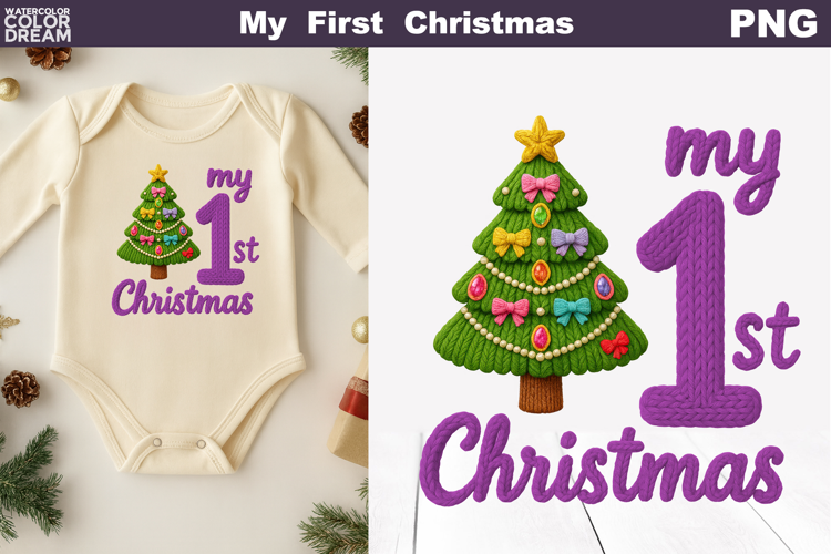 My First Christmas Knitted | My 1st Christmas Tree