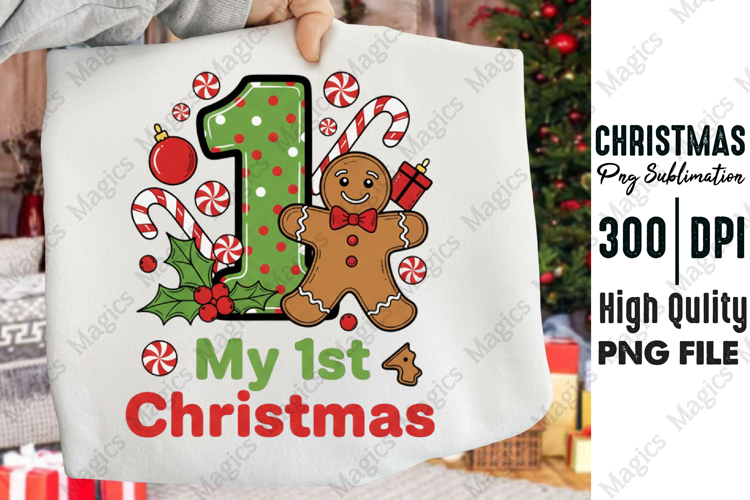 My First Christmas PNG Sublimation