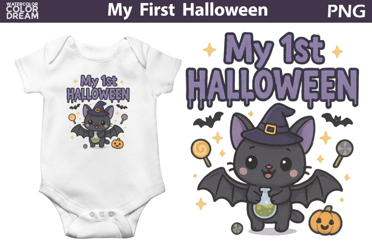 Cute Bat Clipart Image 24