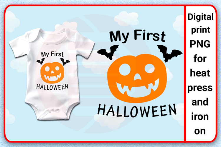 My First Halloween PNG Sublimation clipart Digital download