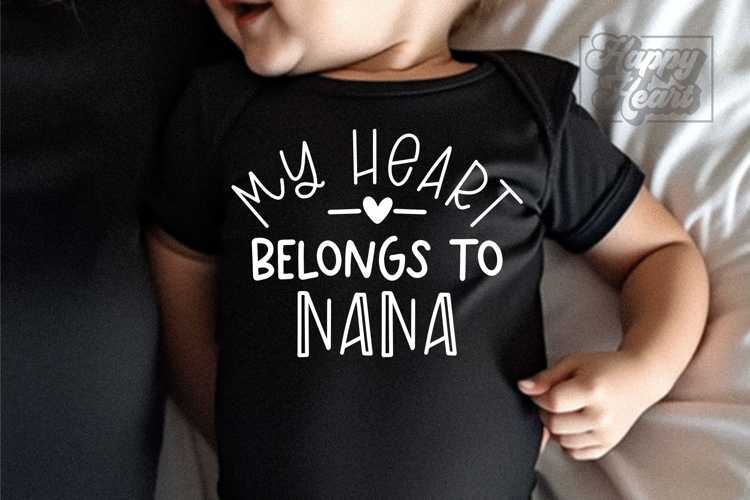 My Heart Belongs To Nana SVG PNG - Pass Me To Nana