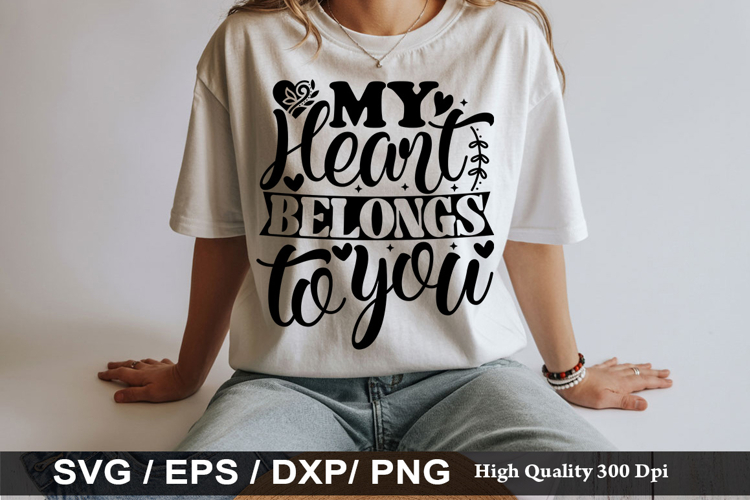 My Heart Belongs to you SVG - Anti Valentines Day Design
