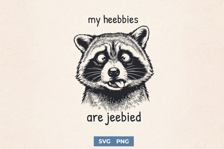 Funny Raccoon SVG for Sarcastic Anxiety Trash Panda Shirts