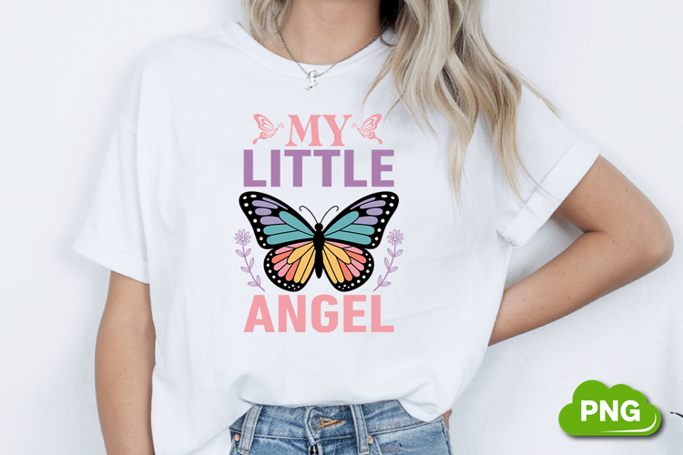 My Little Angel PNG, Butterfly PNG, Butterfly Clipart