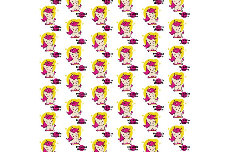 My little unicorn pattern design