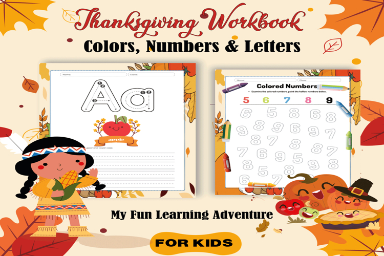 Thanksgiving Workbook for Kids | Fun Learning Adventure