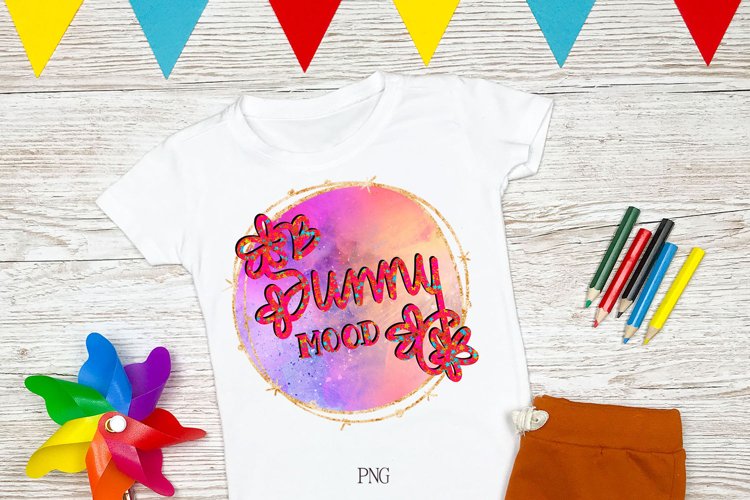 Sunny Mood Positive Vibes | Inspirational Quote Sublimation