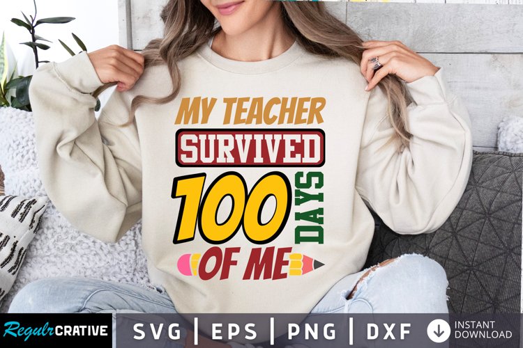 100 Days SVGs Image 12