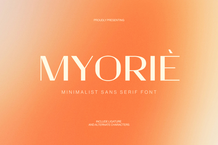 Myorie - Minimalist Sans Serif Font