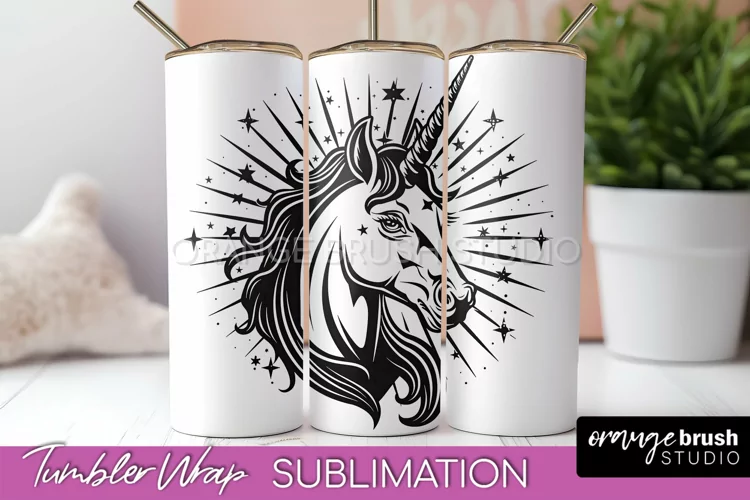Celestial Tumbler Wrap - Boho Mystical Tumbler Sublimation