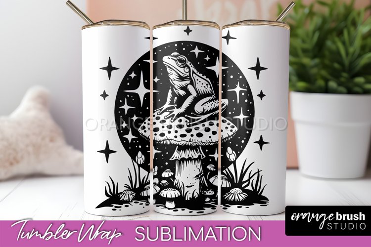 Celestial Tumbler Wrap - Boho Mystical Tumbler Sublimation example image 1