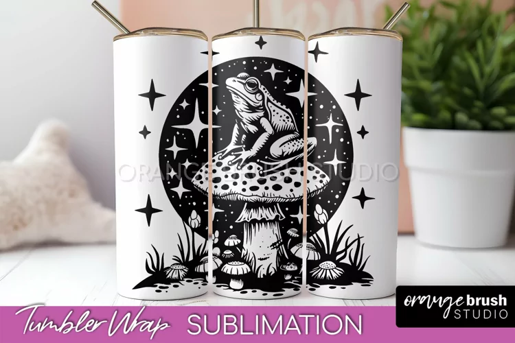 Celestial Tumbler Wrap - Boho Mystical Tumbler Sublimation