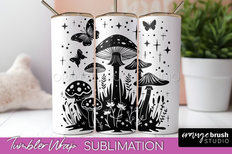 Celestial Tumbler Wrap - Boho Mystical Tumbler Sublimation example image 1