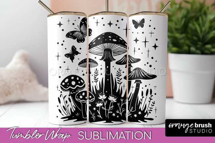 Celestial Tumbler Wrap - Boho Mystical Tumbler Sublimation