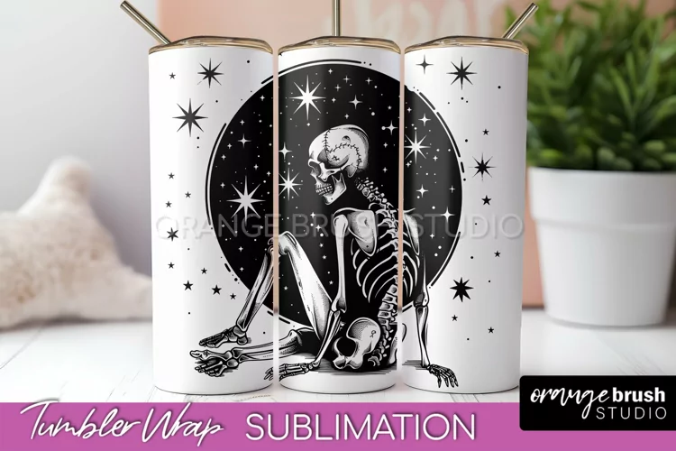 Celestial Tumbler Wrap - Boho Mystical Tumbler Sublimation