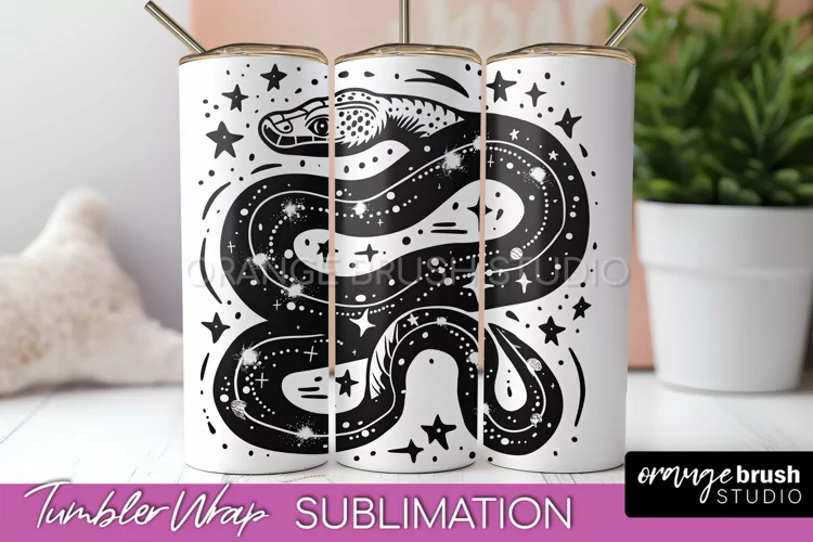 Celestial Tumbler Wrap - Boho Mystical Tumbler Sublimation
