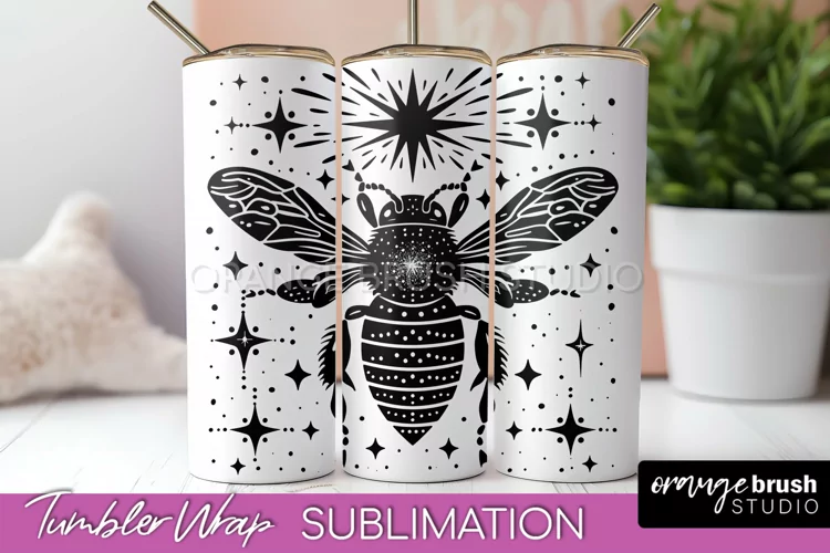 Celestial Tumbler Wrap - Boho Mystical Tumbler Sublimation