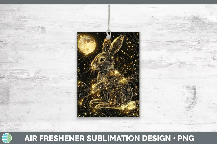 Mystic Glow 02 Bunny Air Freshener Sublimation Car Freshener