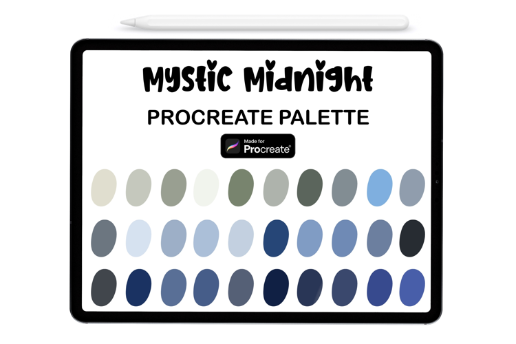Mystic Midnight Procreate Palette - Procreate Color Palette