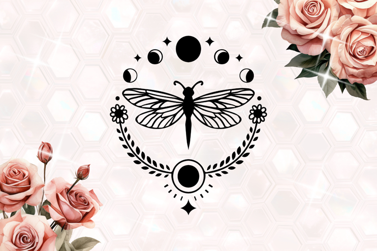 Mystical Dragonfly SVG