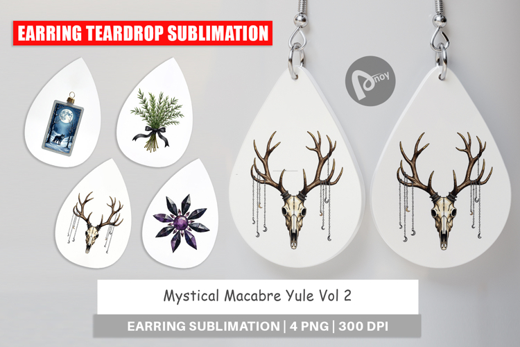 Mystical Macabre Yule Earring