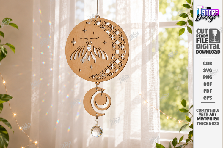 Mystical Suncatcher Laser Cut | Dreamcatcher | Hanging Decor