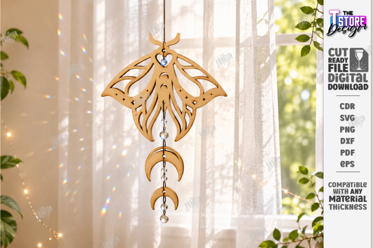 Mystical Suncatcher Laser Cut | Dreamcatcher | Hanging Decor