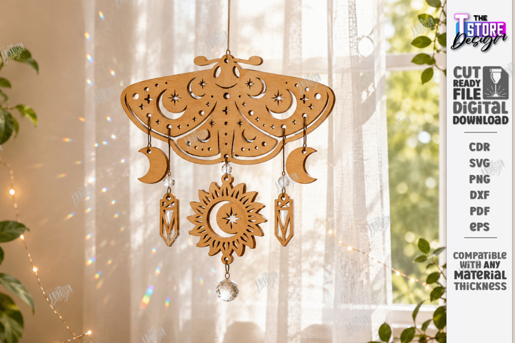 Mystical Suncatcher Laser Cut | Dreamcatcher | Hanging Decor