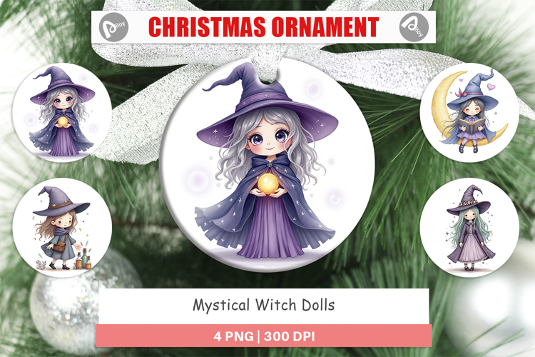 Ornament Mystical Witch Dolls