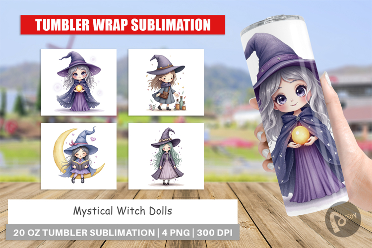 Tumbler Mystical Witch Dolls