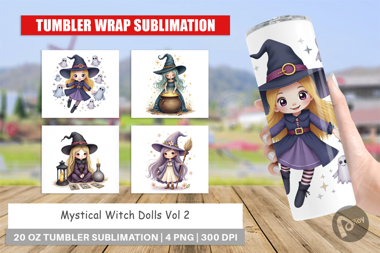 Tumbler Mystical Witch Dolls