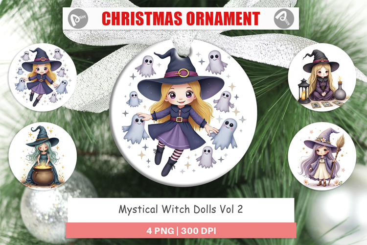 Ornament Mystical Witch Dolls