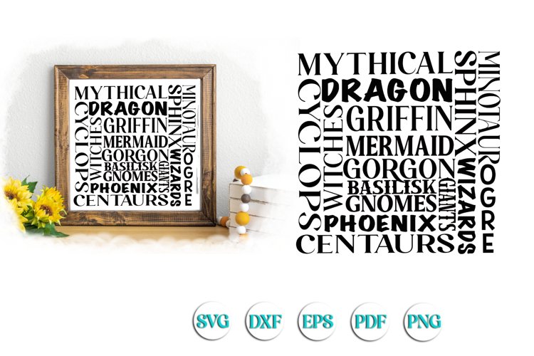 Mythical Subway Svg Cutfile example image 1