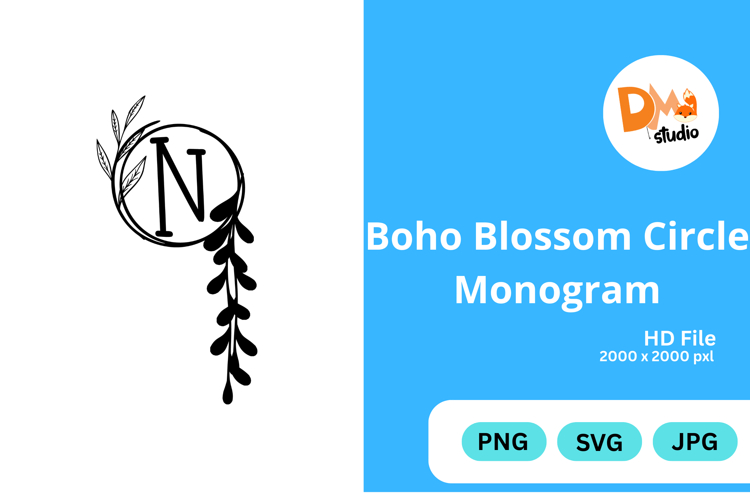 Boho Flower Clipart Image 22
