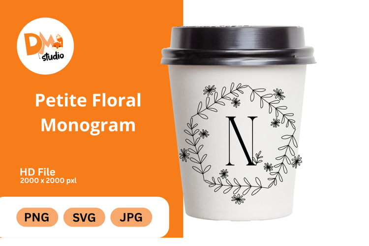 Petite Floral Monogram