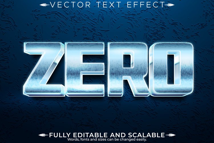 Editable text effect template font style customizable