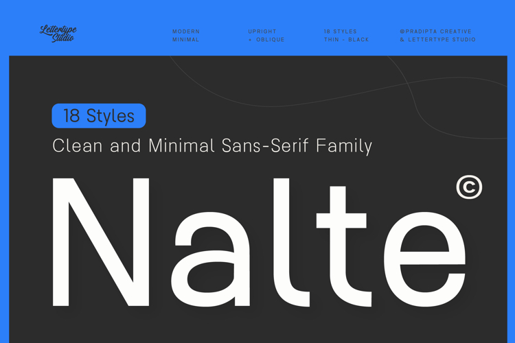 Nalte Sans Clean & Minimal Bold Sans Family example image 1