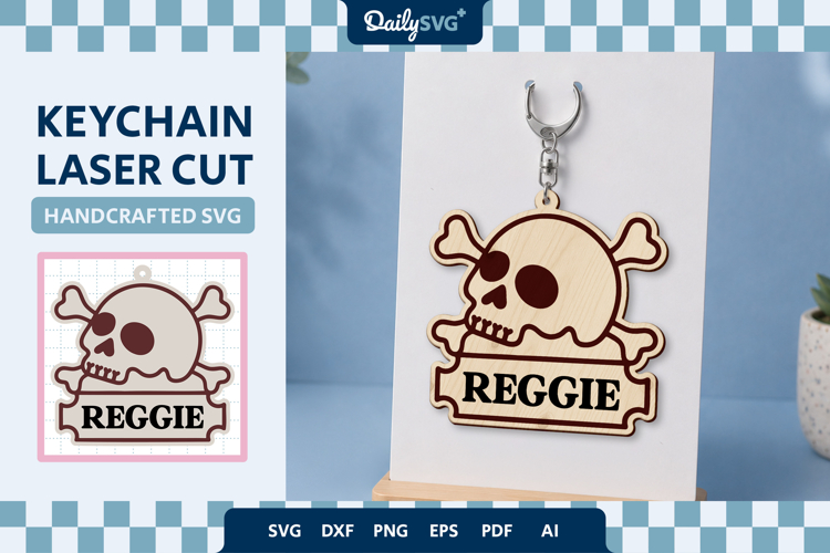 Halloween Skull Keychain
