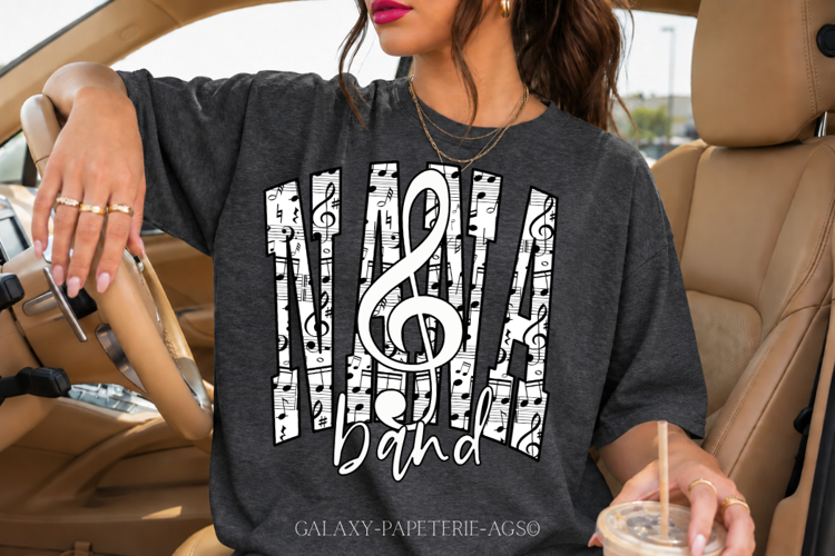 Nana Band PNG | Music Note Shirt Design