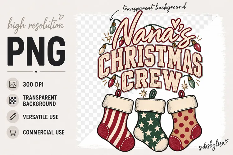 Nana's Christmas Crew, Custom Personalized Christmas