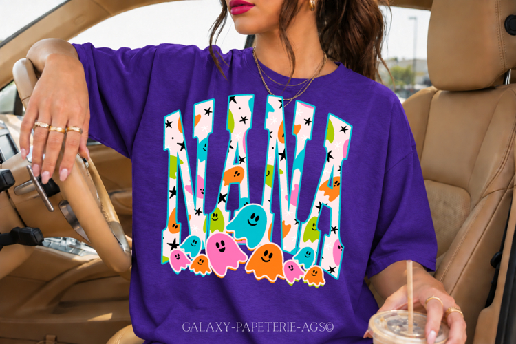 Nana PNG | Cute Ghost Halloween Shirt Design