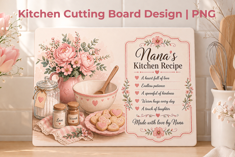 grandma cutting board, nana cutting board, grandma kitchen