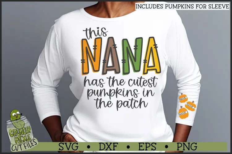 Nana Pumpkin Patch SVG File