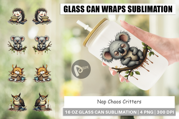 Glass Can Nap Chaos Critters