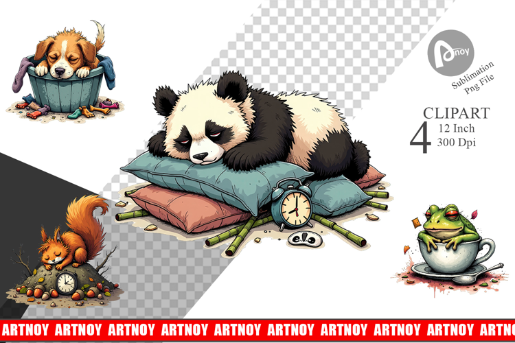 Nap Chaos Critters Clipart