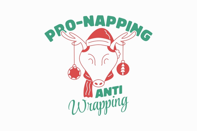 Pro-Napping Anti Wrapping Christmas Funny T-shirt