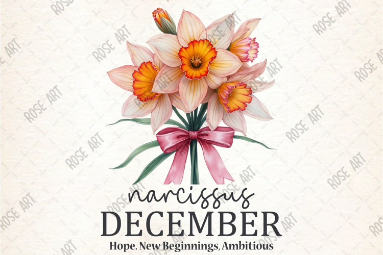 Narcissus December Hope New Beginnings Ambitious PNG